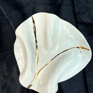 Gold Accent Porcelain Dish